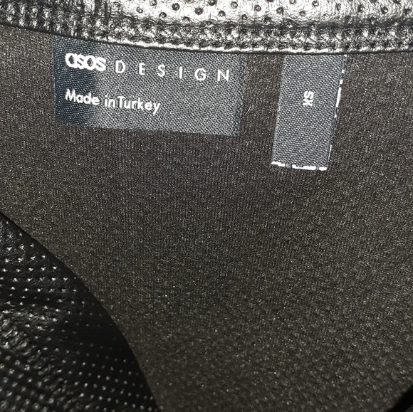 ASOS PU leather Baseball shirt size: Small - Picture 4 of 5